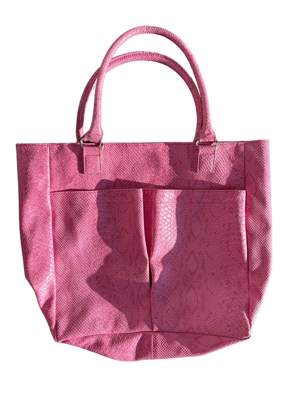 Bubble gum pink Vintage Neiman Marcus tote bag